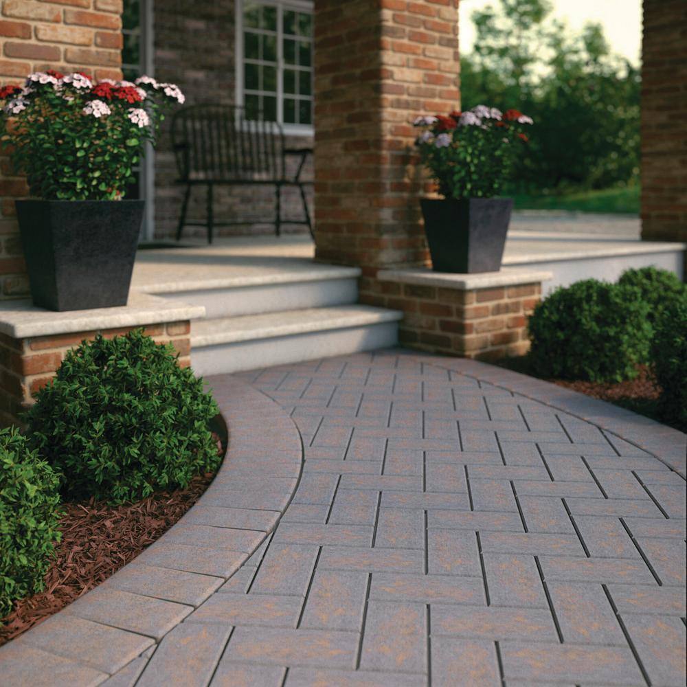 Oldcastle 8 in. x 4 in. x 1.75 in. Tan Charcoal Concrete Holland Paver (702- Piece Pallet) 10502190