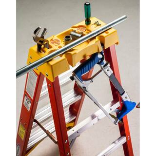 Werner 6 ft. Fiberglass Step Ladder (10 ft. Reach Height) 300 lbs. Load Capacity Type IA Duty Rating 6206