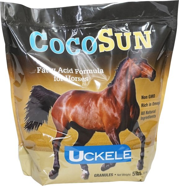 Uckele CocoSun Fatty Acid Formula Powder Horse Supplement， 5-lb bag