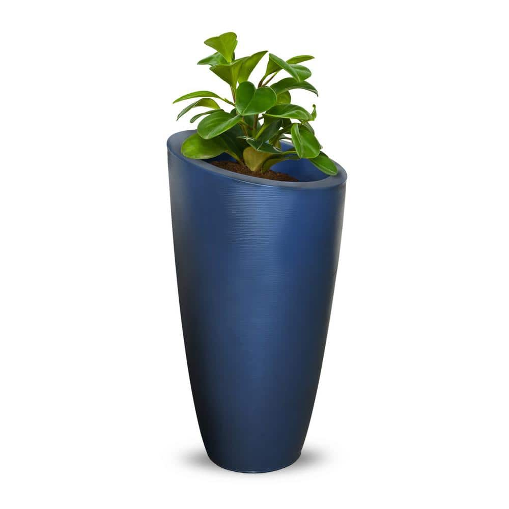 Mayne Modesto 42 in. Round Neptune Blue Polyethylene Planter 8881-NB