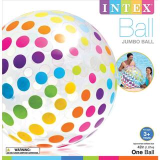 Intex Multi Jumbo Inflatable Vinyl Big Panel Colorful Giant Beach Ball (Set of 4) 4 x 59065EP