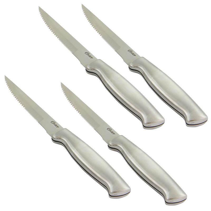 Oster Cocina Baldwyn 4.5 Inch Stainless Steel Steak Knife， Set of 4