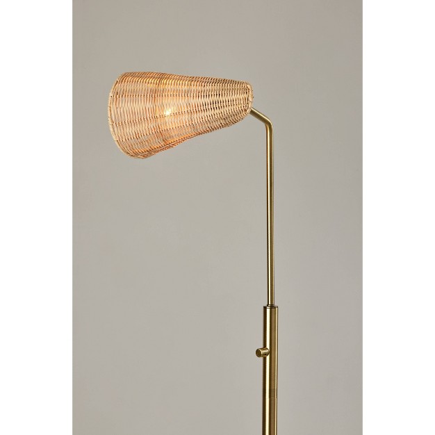 Cove Floor Lamp Antique Brass Adesso