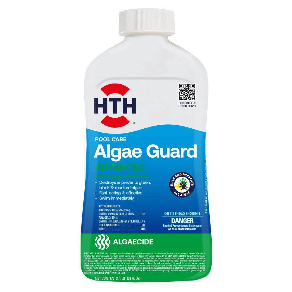 HTH 1 Qt. Pool Care Algaecide -Algae Guard Advanced 67084