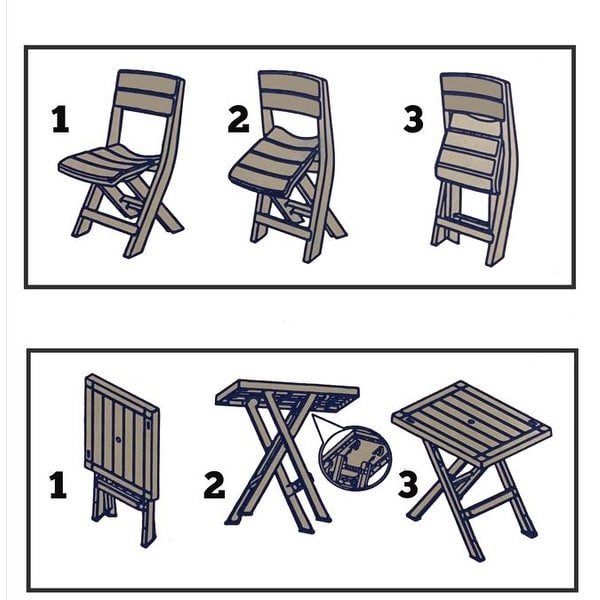 RIMAX Folding Bistro Set