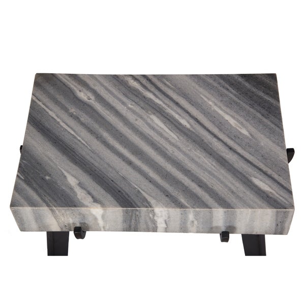 Somette Grey and Black Accent Table - 20