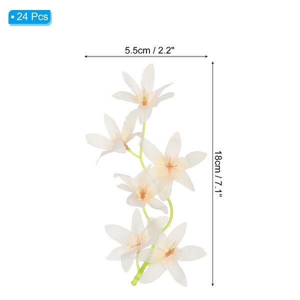 7 Inch Artificial Orchid Flower Floating Candles Simulation Flower