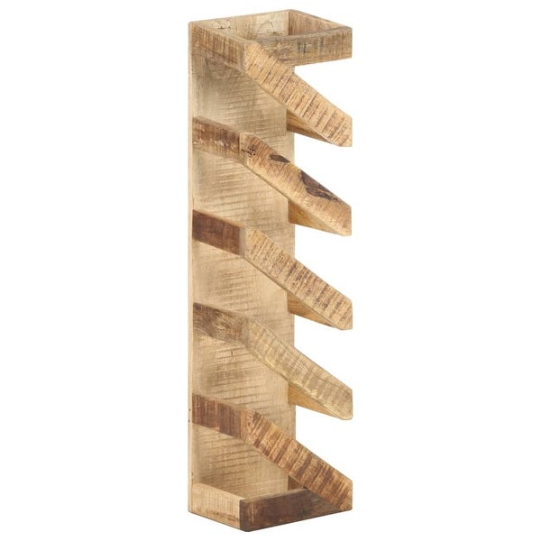 Wine Rack for 5 Bottles Solid Mango Wood