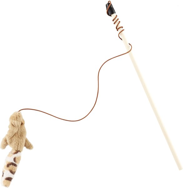 Ethical Pet Skinneeez Friend Teaser Wand Cat Toy with Catnip