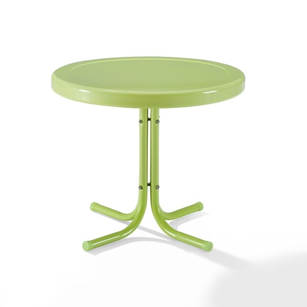 Crosley Retro Metal Side Table In Key Lime