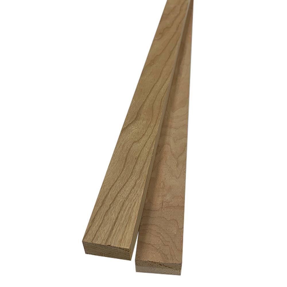 Swaner Hardwood 1 in. x 2 in. x 2 ft. FAS Cherry S4S Board (5-Piece per Case) OL2626823