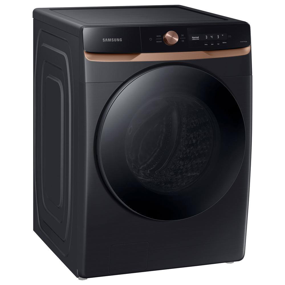  4.6 cu. ft. Large Capacity AI Smart Dial Front Load Washer in Brushed Black with Auto Dispense and Super Speed Wash WF46BG6500AV