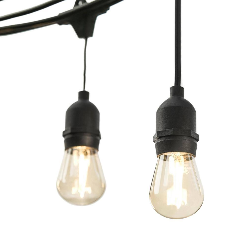 OVE Decors Outdoor 48 ft PlugIn S14 III Edison Bulb String Light