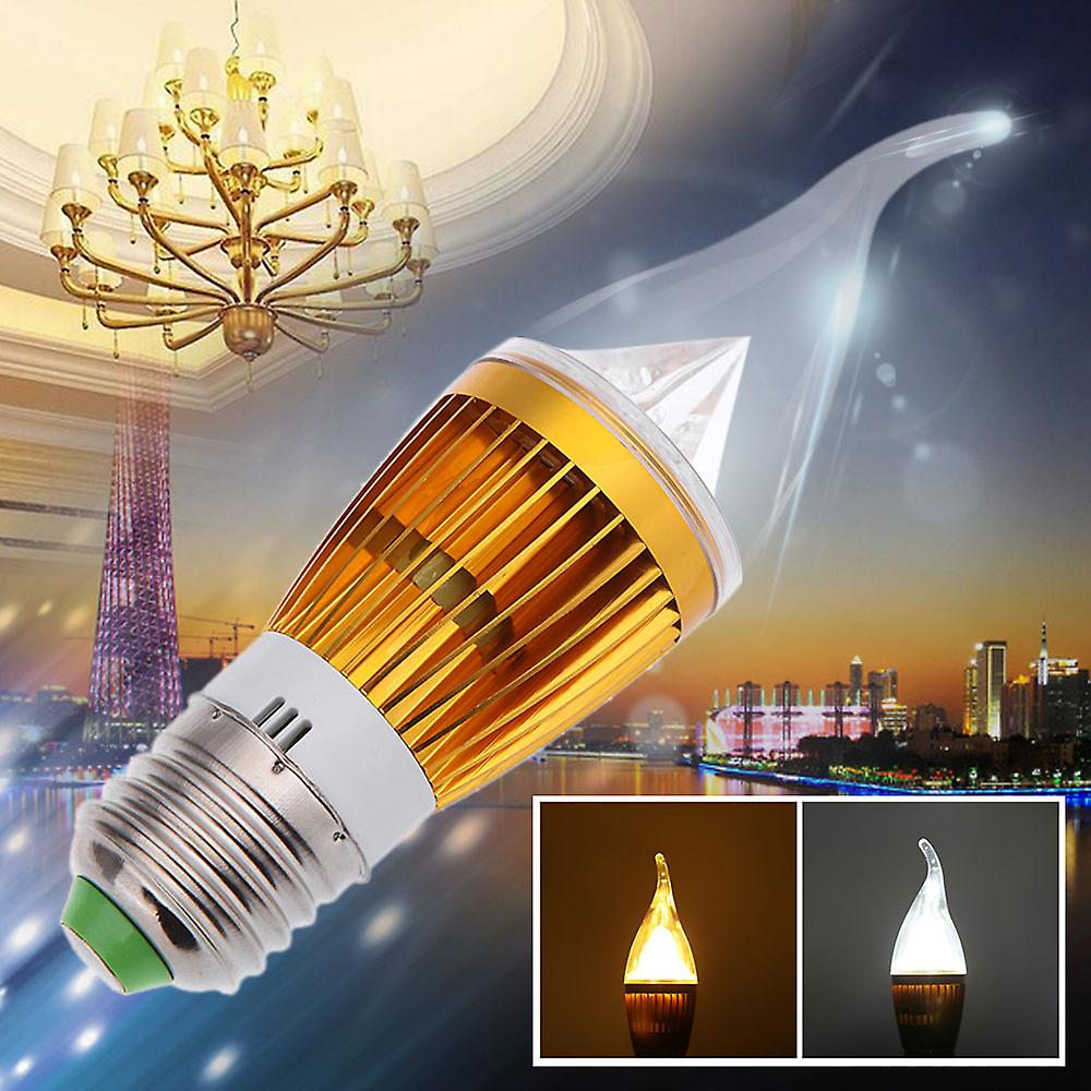 E27 6w Led Candle Light Bulb Chandelier Lamp Spotlight High Power Ac85-265v