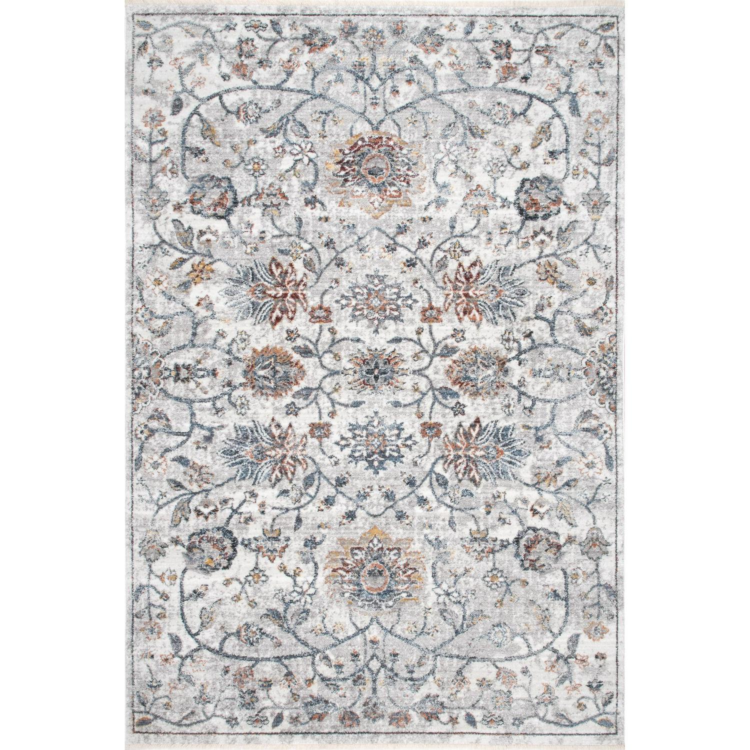 nuLOOM Halle Muted Garden Area Rug， 6and#8242; 7 x 9and#8242;， Beige