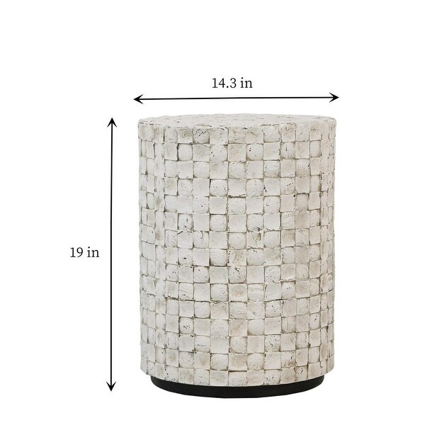 14.3 in. Round Side Table for Living Room，Bedroom