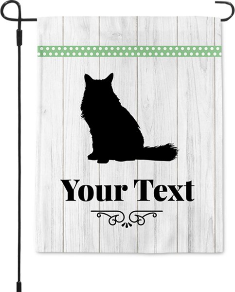 904 Custom Cat Personalized Garden Flag