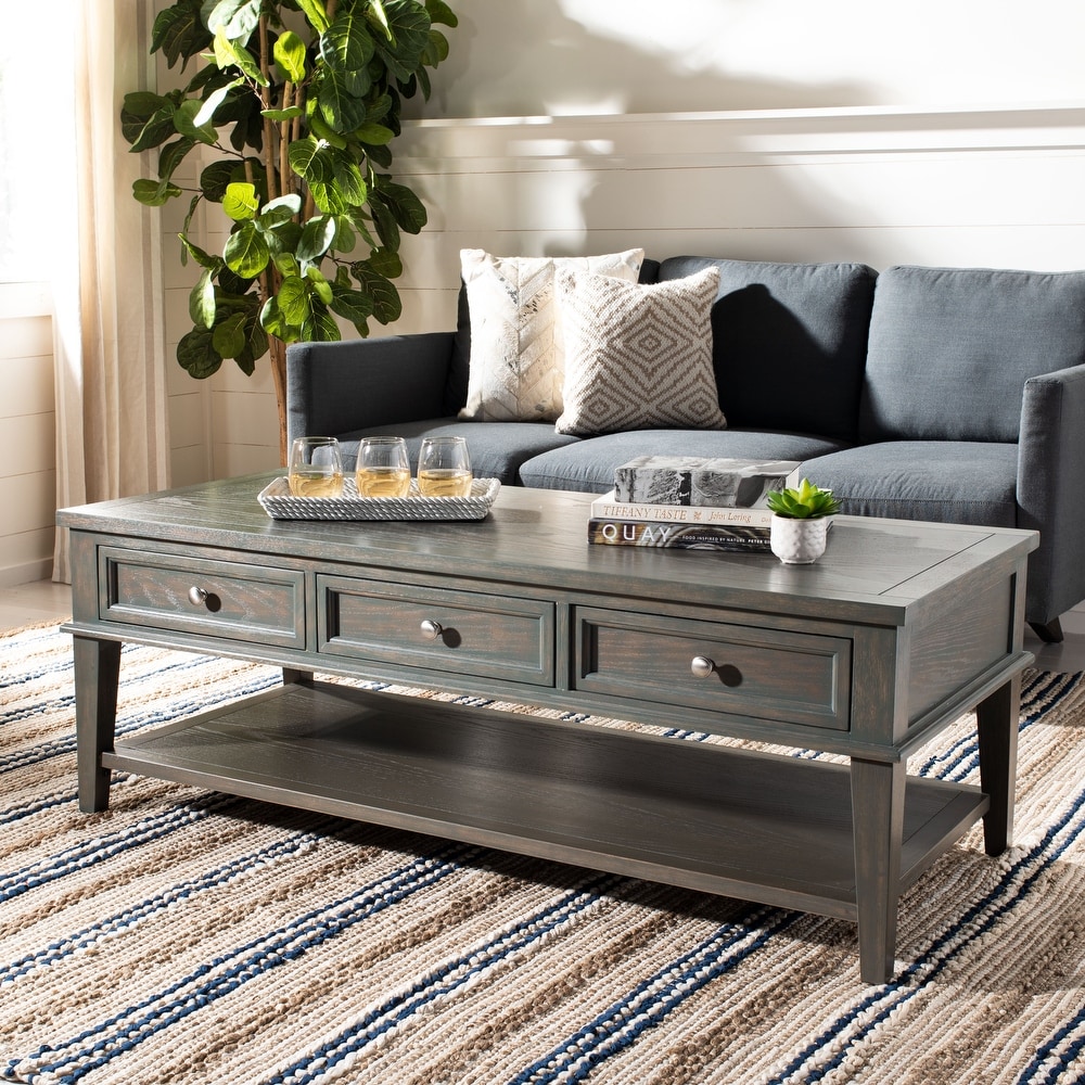 SAFAVIEH Manelin Ash Grey Coffee Table   54\