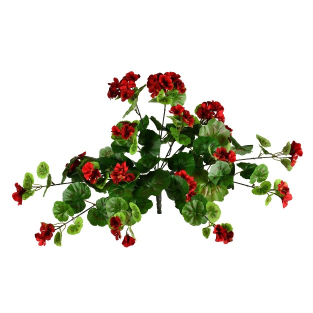 Artificial Hanging Geranium Bush