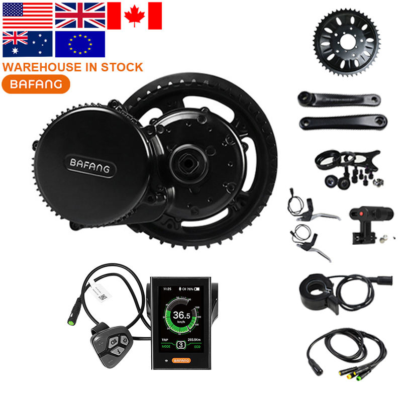 Overseas warehouse G340 Bafang 250w 350w 500w 750w 1000w Electric Bicycle Engine Cycling Kit electric bike conversion kit