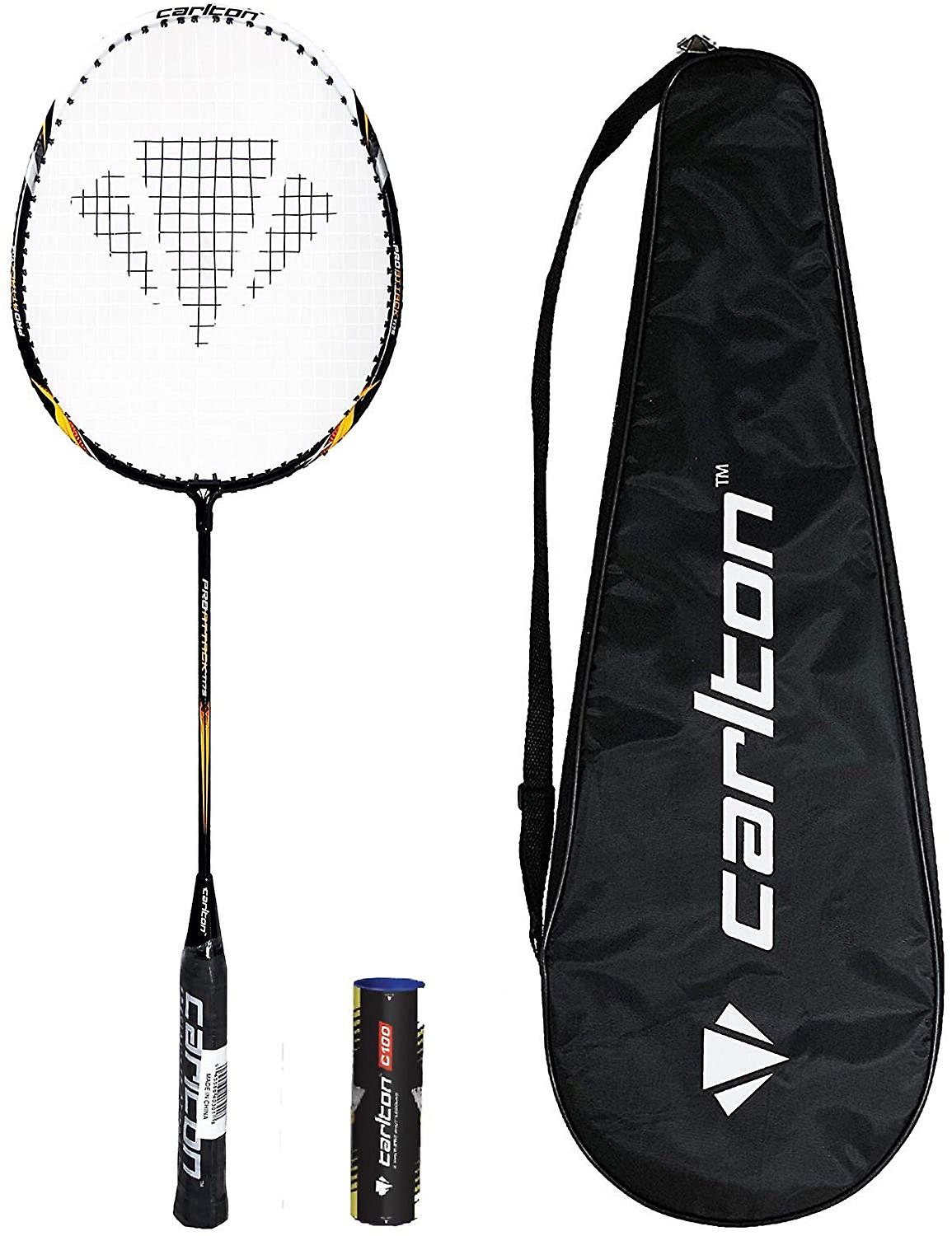 Carlton pro attack badminton racket + 6 shuttles