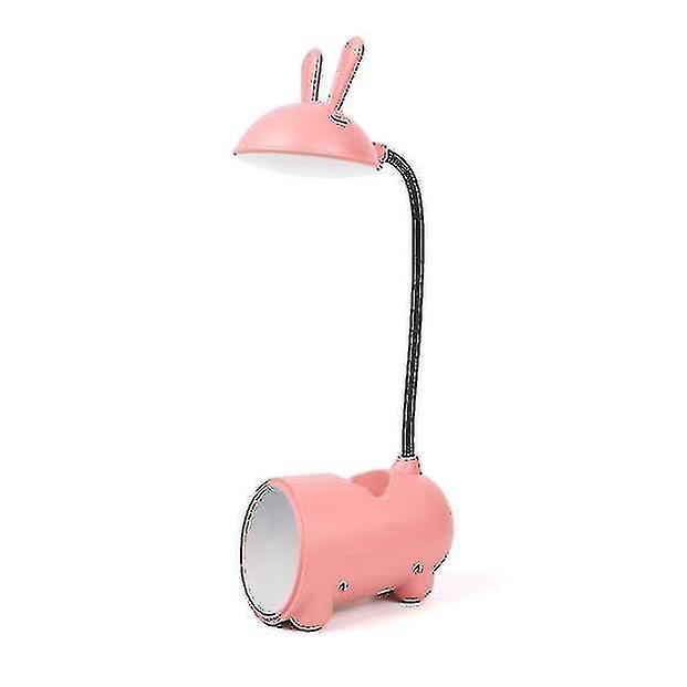 Desk Lamp Student Bedroom Touch Dimming Goggles Led Night Light Usb Folding Charging Lamp， 1 Piece， Pink