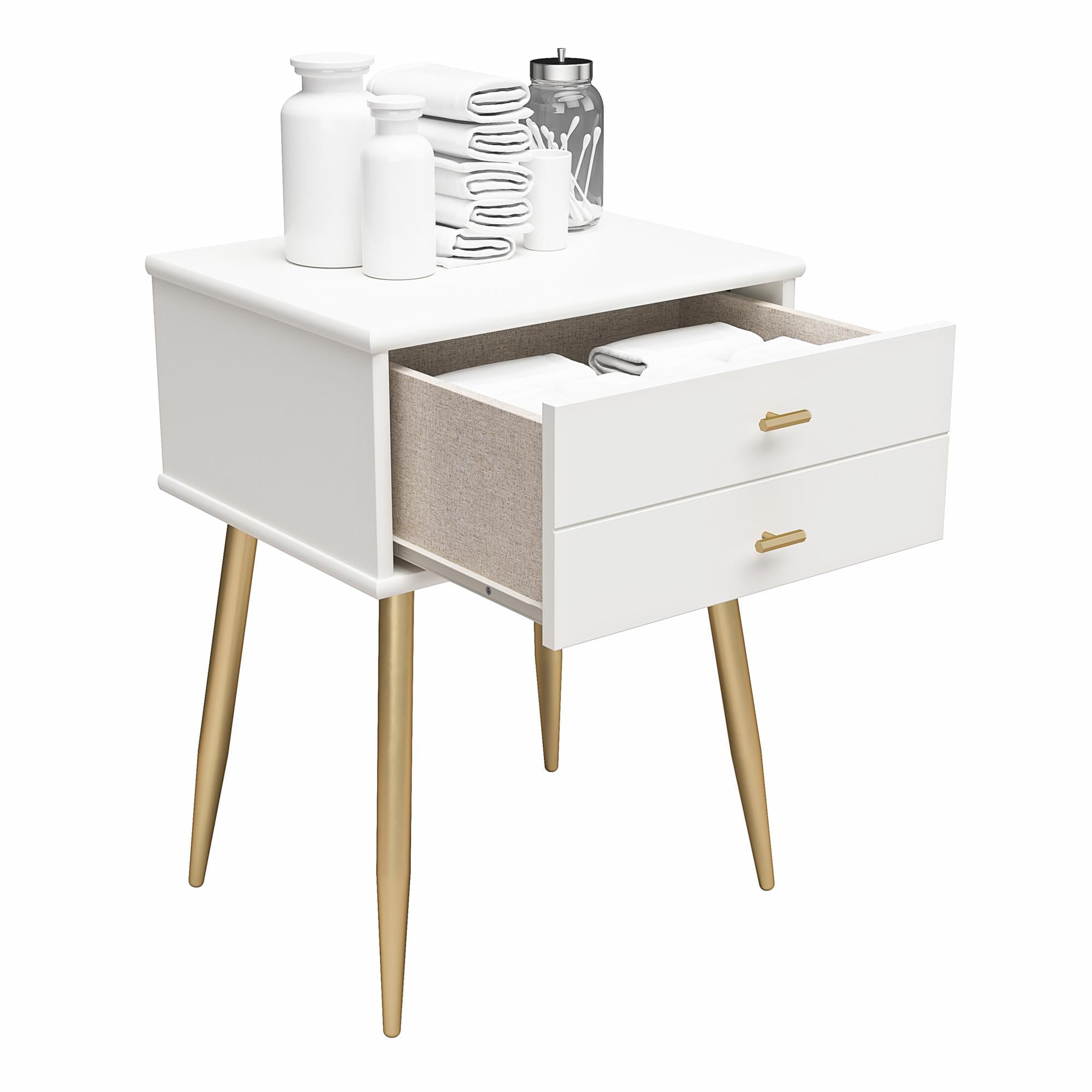 Little Seeds Valentina 1 Drawer Nightstand, White