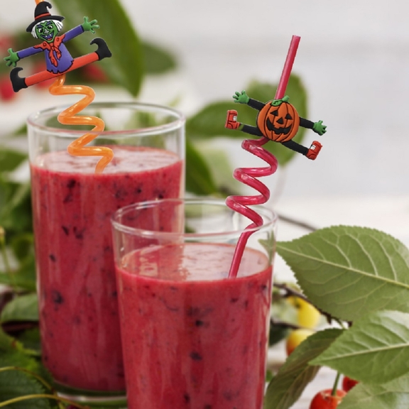 Aspire Halloween Plastic Drinking Straws  Party Su...