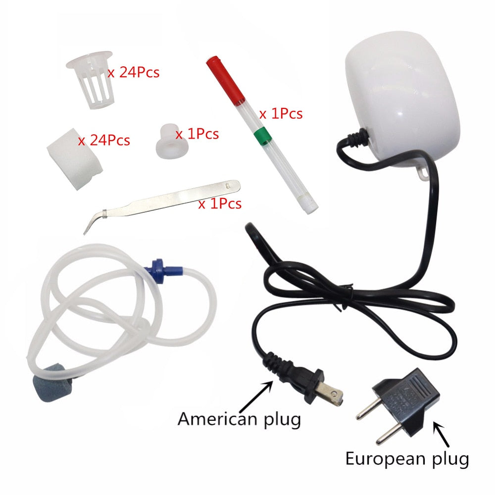 Household goods Holes Hydroponic Kit with Oxygen Pump Indoor Garden Cabinet Box Bubble Nursery Pots Cultivation Box 220V/110V 1 Set