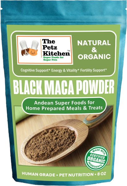 The Petz Kitchen Black Maca Powder Dog and Cat Supplement