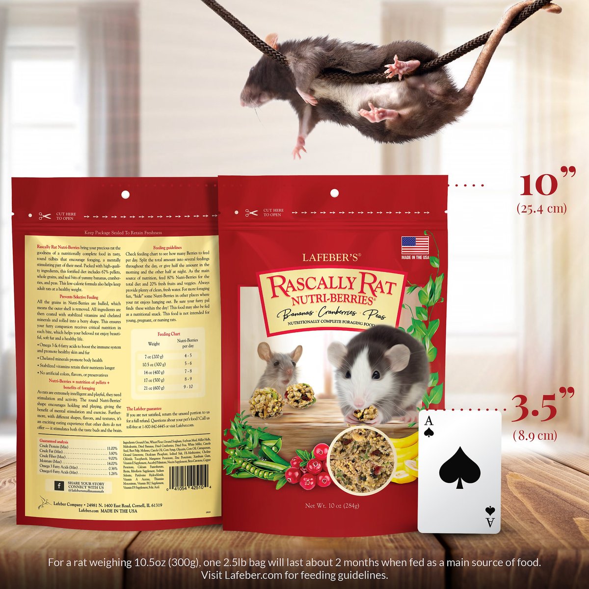 Lafeber Rascally Rat Nutri-Berries Rat Food