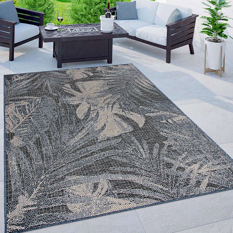 World Rug Gallery Tropical Floral Indoor Outdoor Area Rug