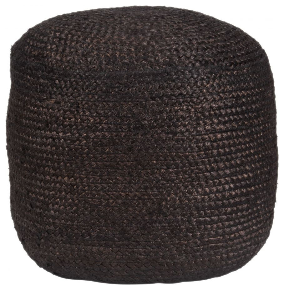 Lillian Ottoman Black   Beach Style   Footstools And Ottomans   by GwG Outlet  Houzz