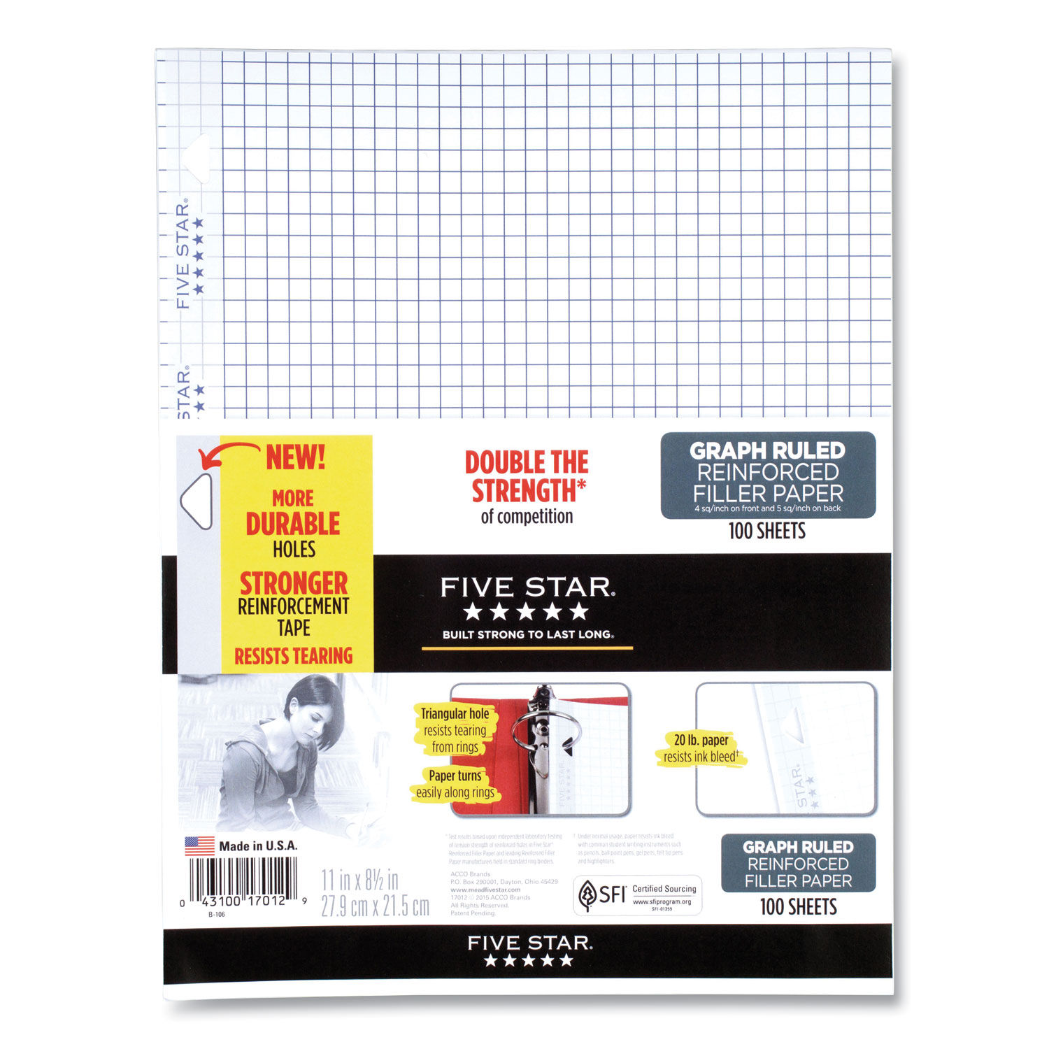 Reinforced Filler Paper by Five Starandreg; FVS17016