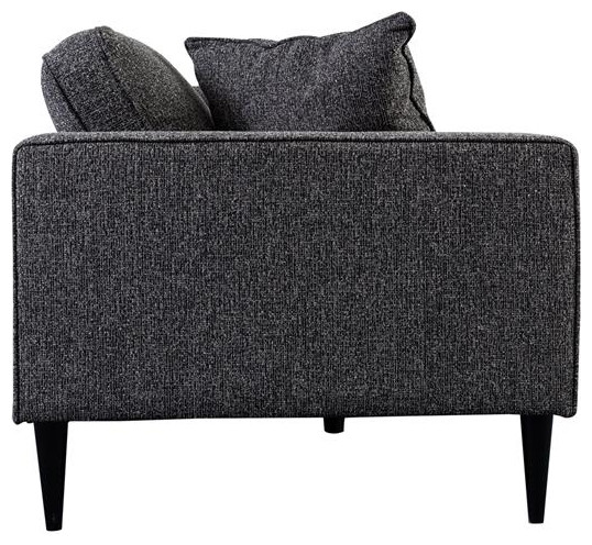 Hawthorne Collections Keaton Upholstered Sofa   Gray   Midcentury   Sofas   by Homesquare  Houzz