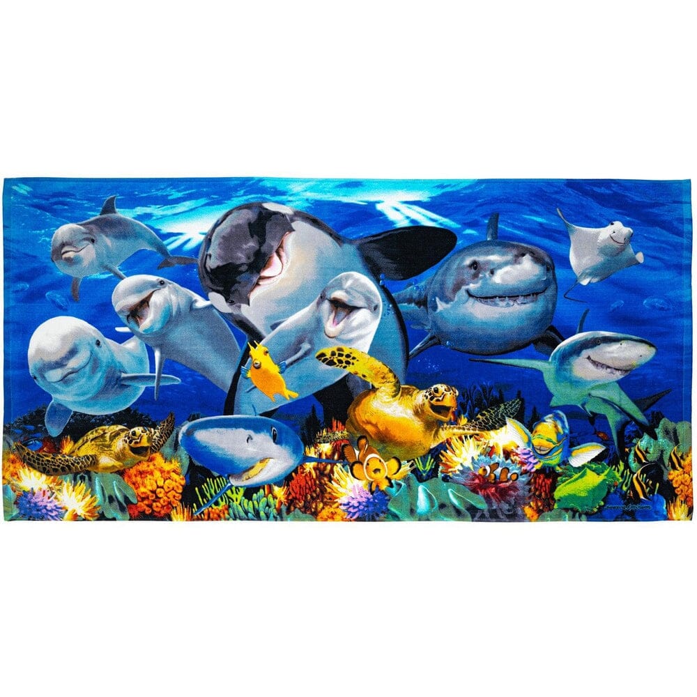 Ocean Animals Cotton Beach Towel