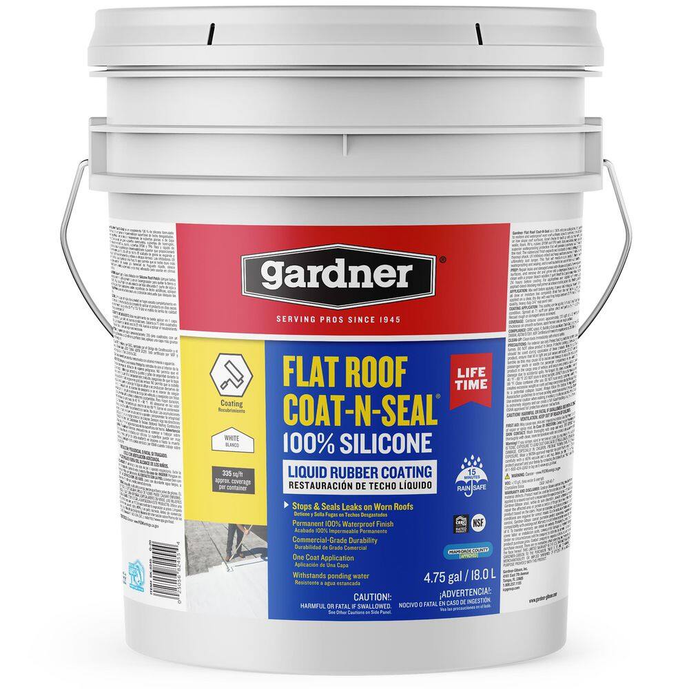 Gardner 4.75 Gal. Flat Roof Coat-n-Seal Liquid Rubber Coating (18-Pallet) SK-8245-18P