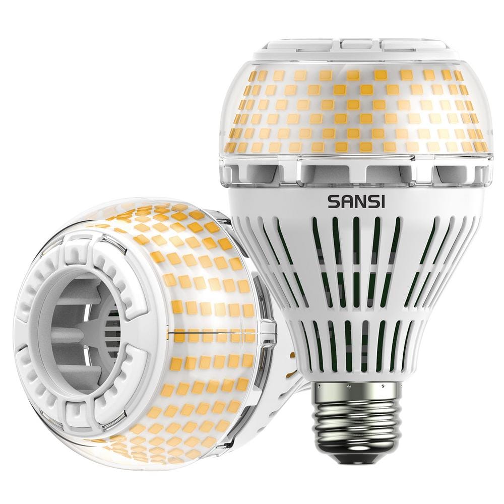 SANSI 250-Watt Equivalent A21 Non-Dimmable 270 Omni-Directional LED Light Bulb Soft Warm White in 3000K (2-Pack) 01-02-001-012730