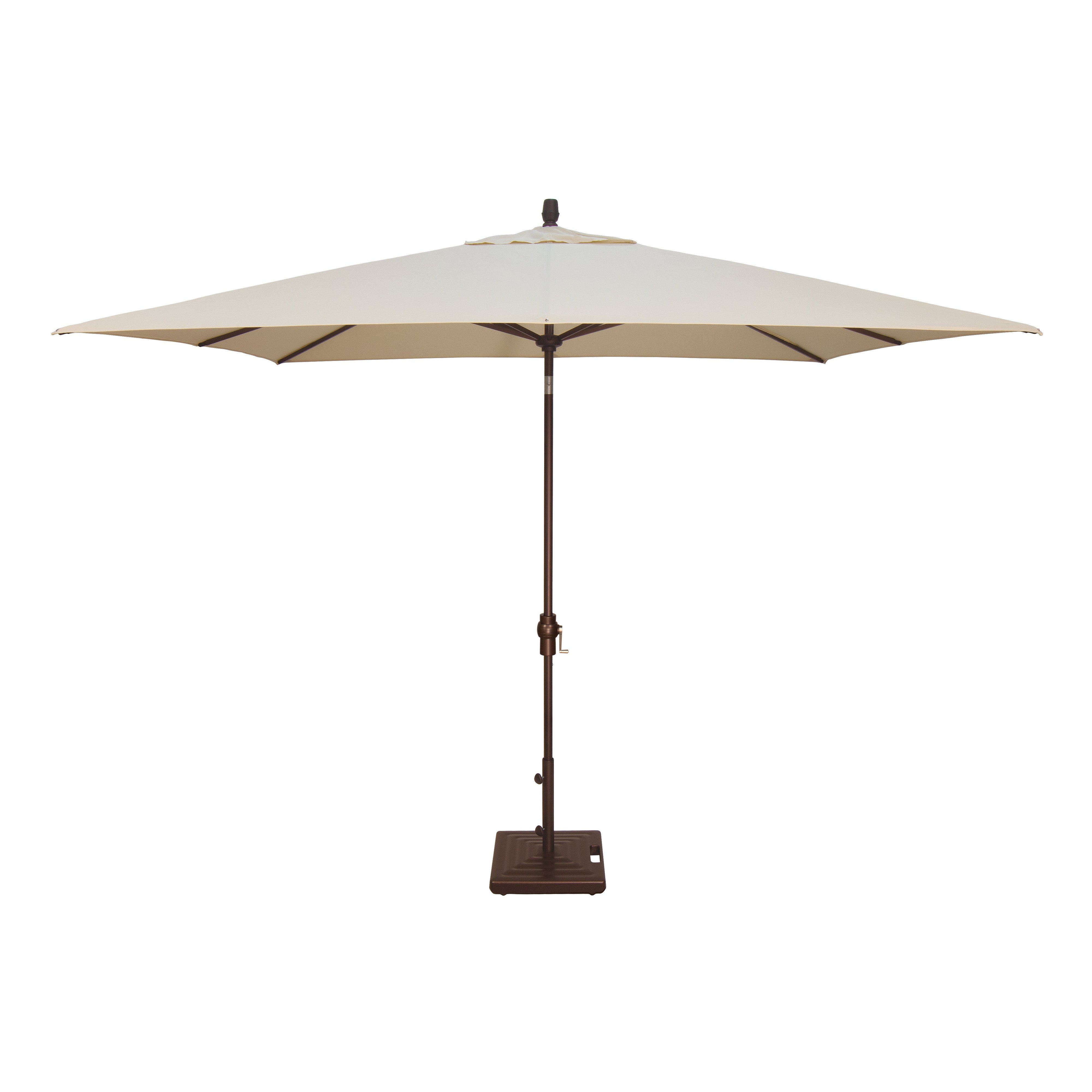 Treasure Garden 8x10 ft Outdoor Patio Umbrella (Rectangular, High-Performance, Auto-Tilt)