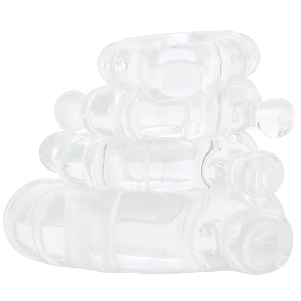 Renegade Vitality Cock Ring 4 Pack in Clear