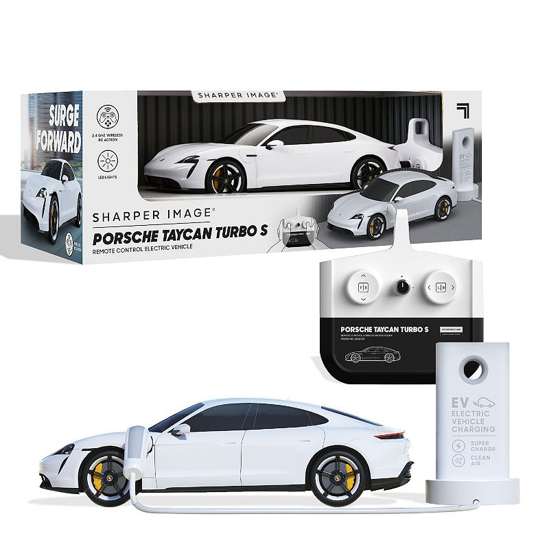 Sharper Image Toy R/C Porsche Taycan Turbo S 120 Toy Car