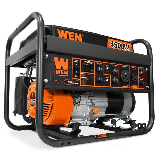 Wen Gn4500 4500 watt 212cc Transfer Switch And Rv ready Portable Generator