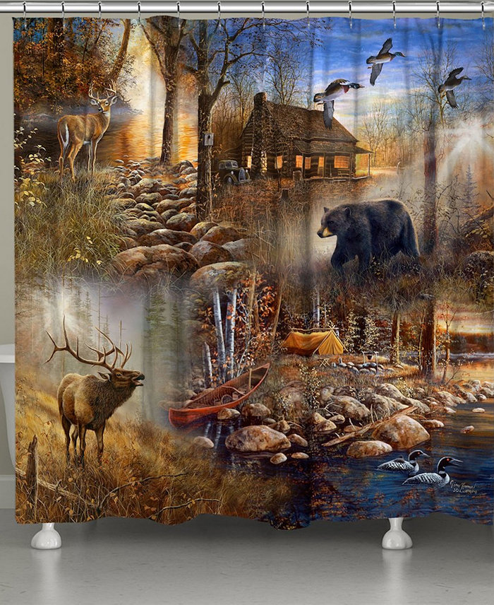 Laural Home Forest Collage Shower Curtain