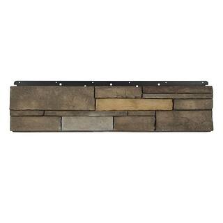 Boral 8 in. x 36 in. Versetta Stone Flat Ledgestone Sterling Siding (6-Bundles Per Case) 4210530