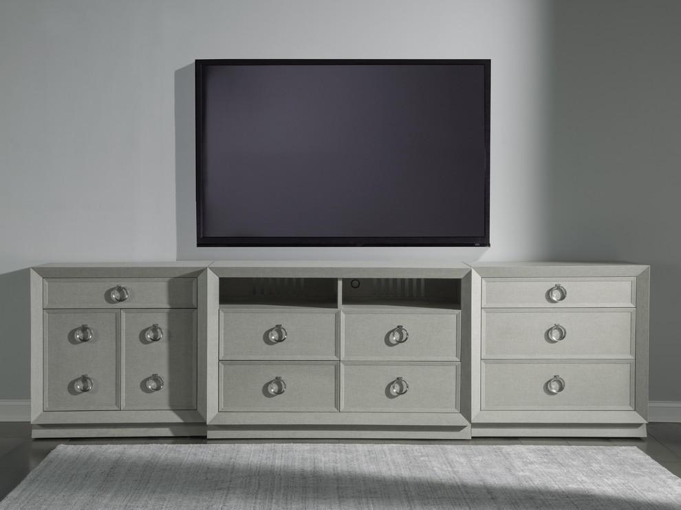 Zeitgeist Linen Media Console   Transitional   Entertainment Centers And Tv Stands   by HedgeApple  Houzz