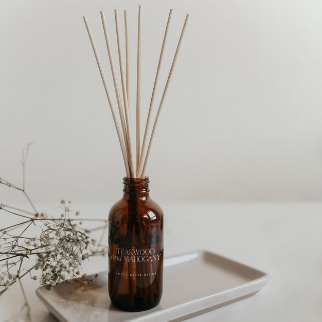 Sweet Water Decor Teakwood And Mahogany Amber Reed Diffuser 3 5oz