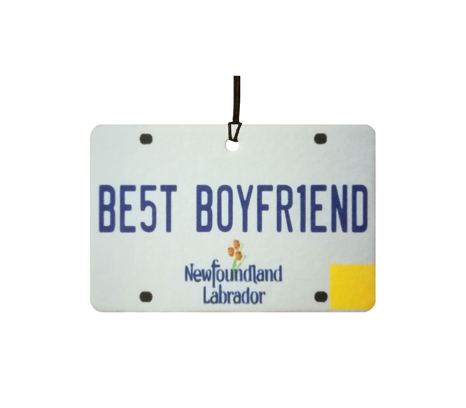 NEWFOUNDLAND AND LABRADOR - Best Boyfriend License Plate Car Air Freshener