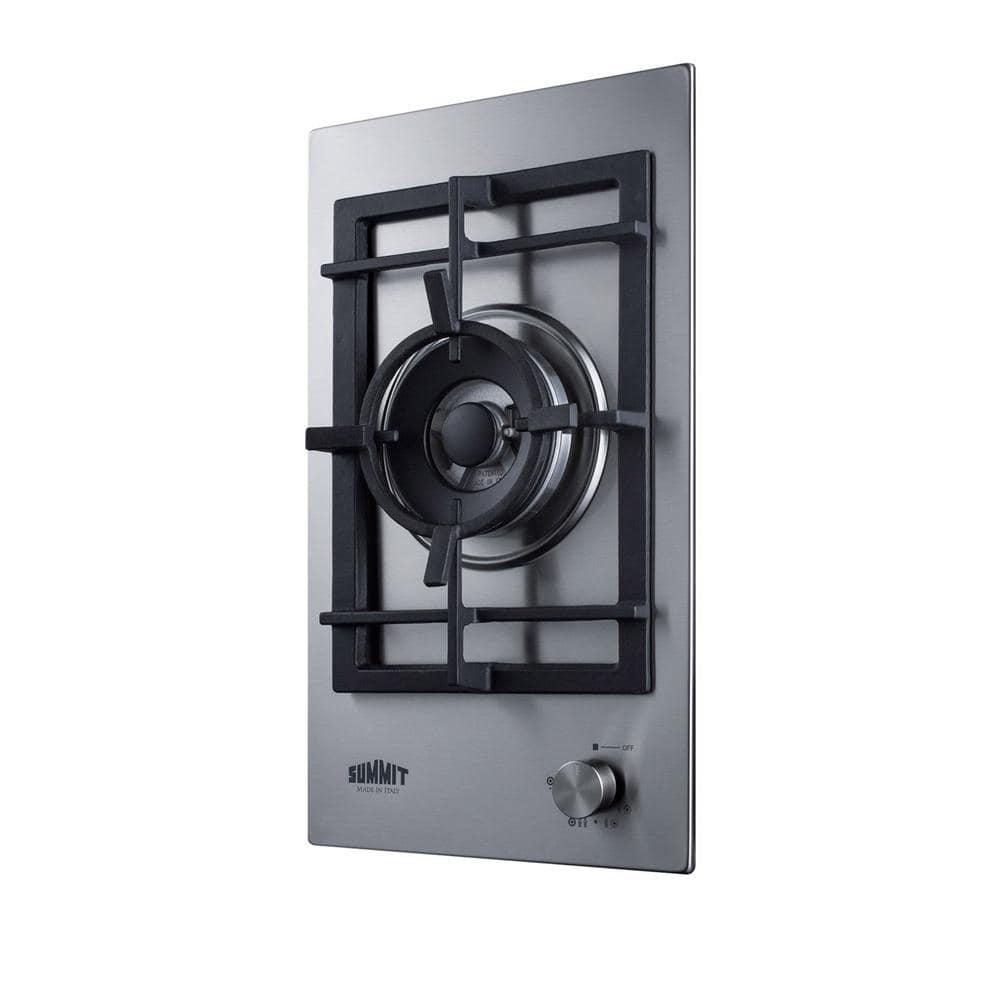 Summit Appliance 12 in Gas Cooktop in Stainless Steel with 1Burner