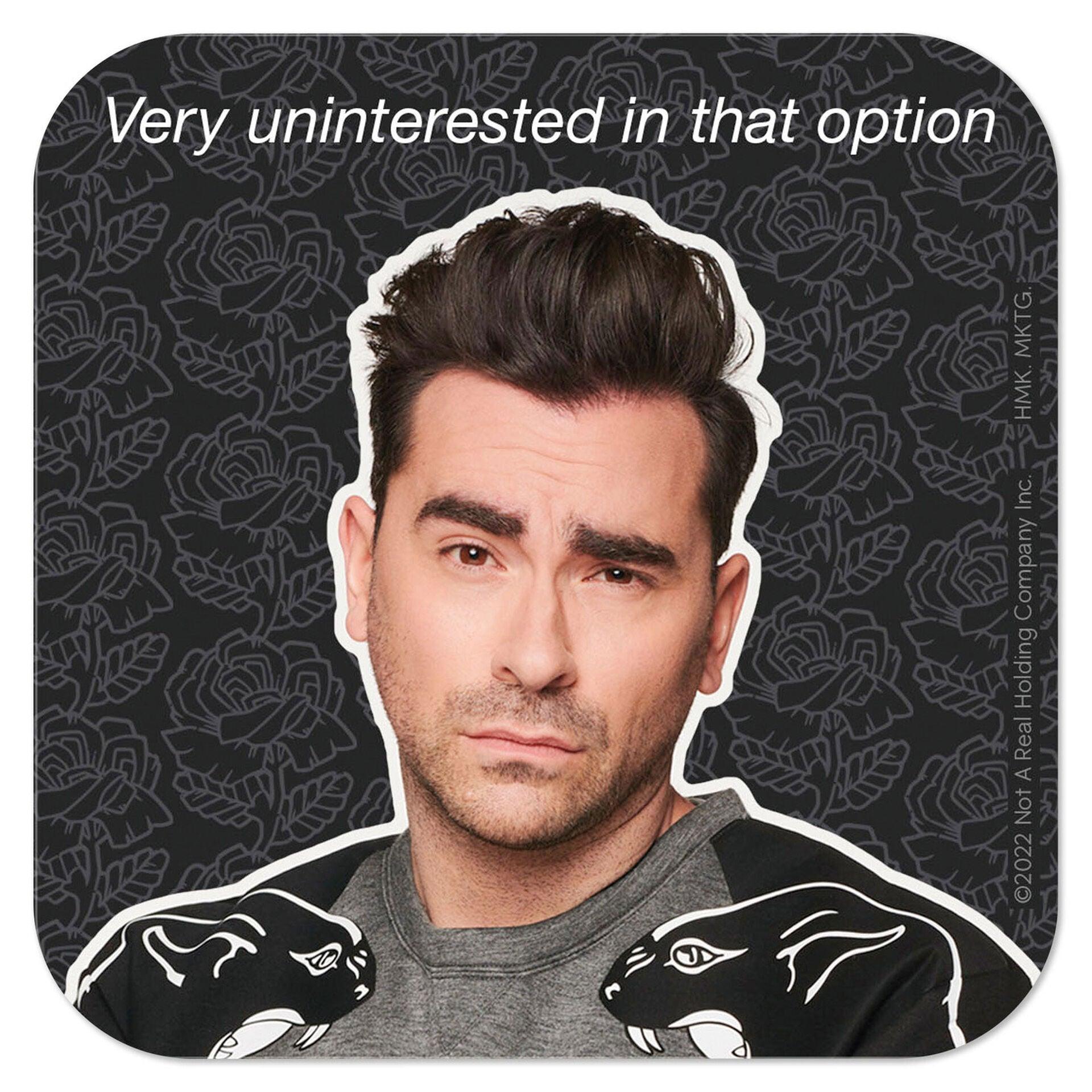 Hallmark  Schitt's Creek David Rose Very Uninterested Vinyl Decal