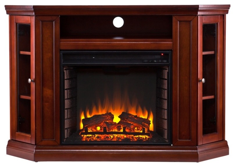 Claremont Convertible Media Electric Fireplace   Traditional   Entertainment Centers And Tv Stands   by VirVentures  Houzz